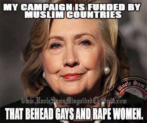 clinton foundation behead gays rape women