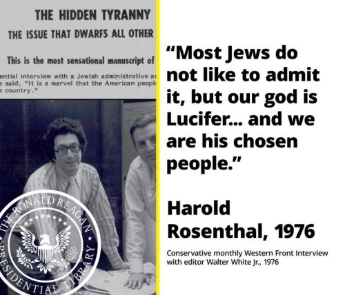 Harold Rosenthal-jews worship Satan