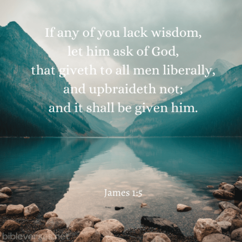 FAITH - James 1.5 KJV