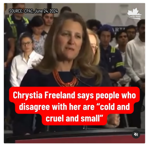 freeland speaks