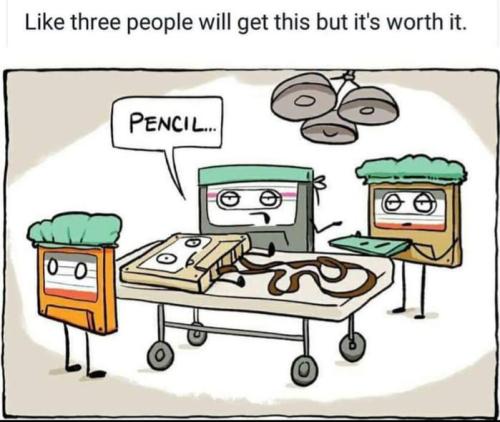 Cassette and pencil