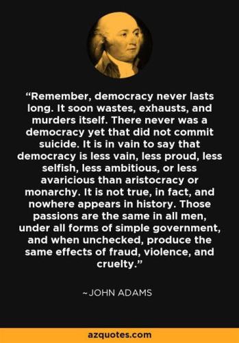 DEMOCRACY JOHN ADAMS