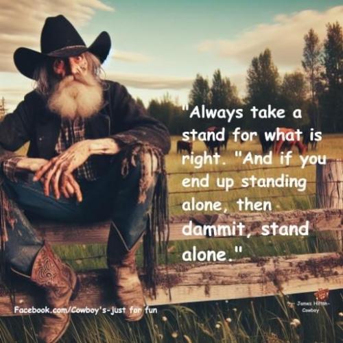 stand up for what is right