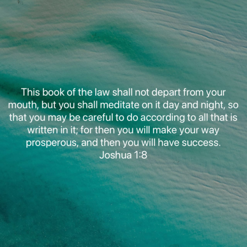 FAITH - Joshua 1.8 NASB