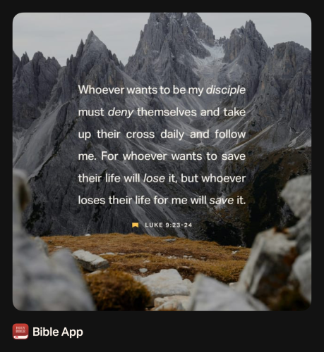 FAITH - Luke 9.23-24