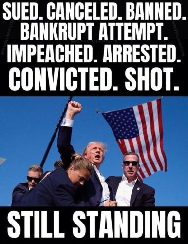 TRUMP STILL STANDING