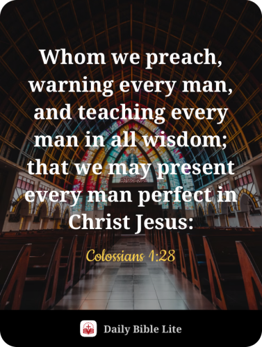 FAITH - Colossians 1.28 Image-1