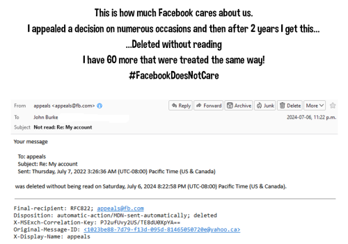 FB does not care