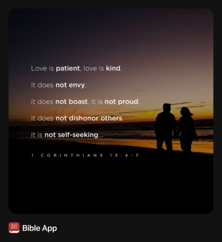 FAITH - 1 Corinthians 13.4-7 NASB