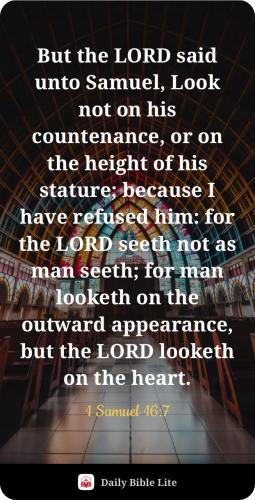 FAITH - 1 Samuel 16.7
