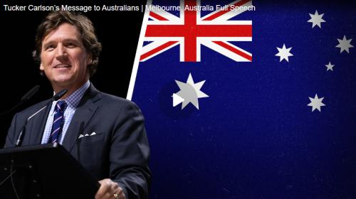 Tucker Carlson Australia screenshot