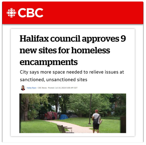 Halifax encampments