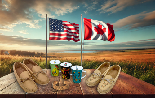 American Canadian Nature and moccasins