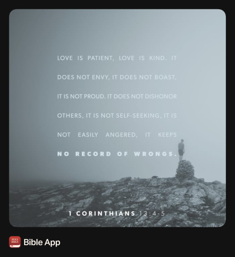FAITH - 1 Corinthians 13.4-5
