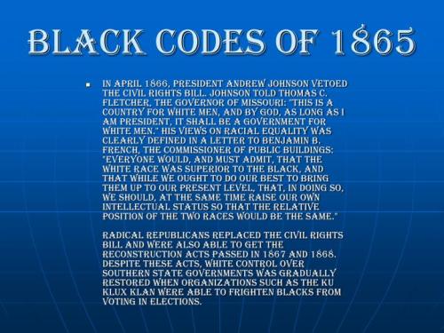 black codes