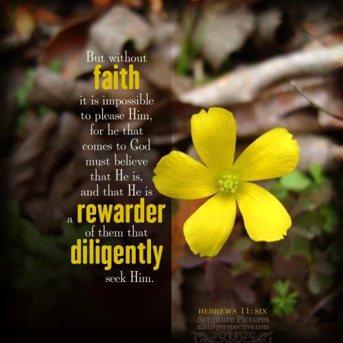 FAITH - Hebrews 11.6 KJV