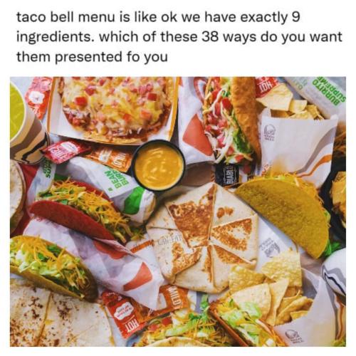 taco bell ingredients