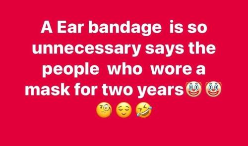 Brought to you by the trump derangement people who wore face diapers for 2 years