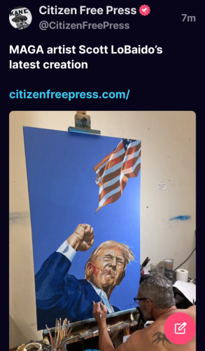 Artist Scott LoBaido Trump