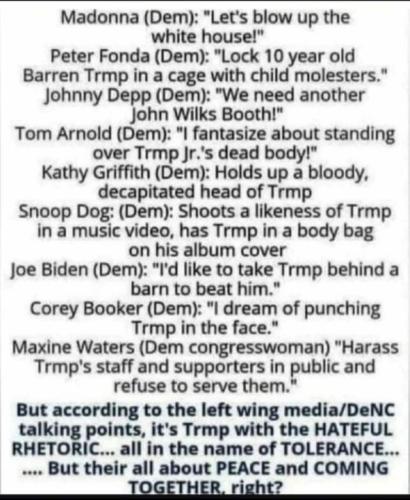 SO LOVE TRUMPS HATE DEMOCRATS BIG MOUTHS