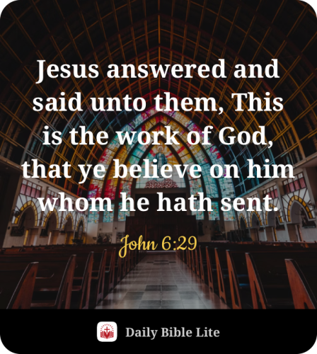 FAITH - John 6.29