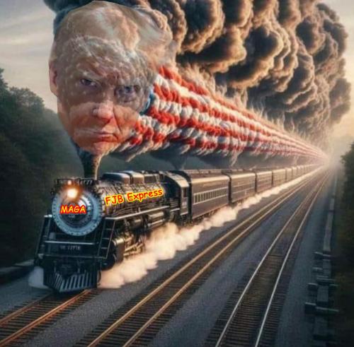 the maga express_trump train