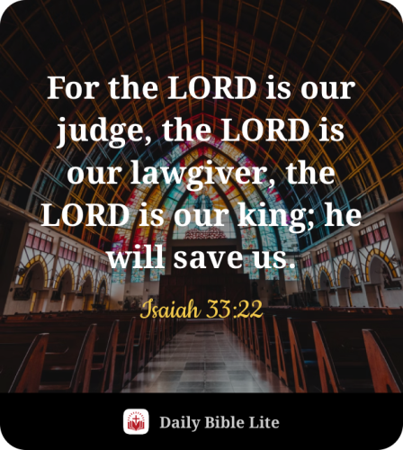 FAITH - Isaiah 33.22