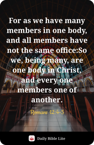 FAITH - Romans 12.4-5