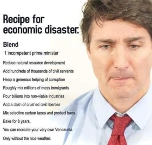 recipe foreconomic disaster