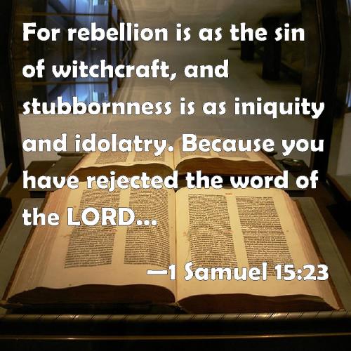 1 Samuel 15 23