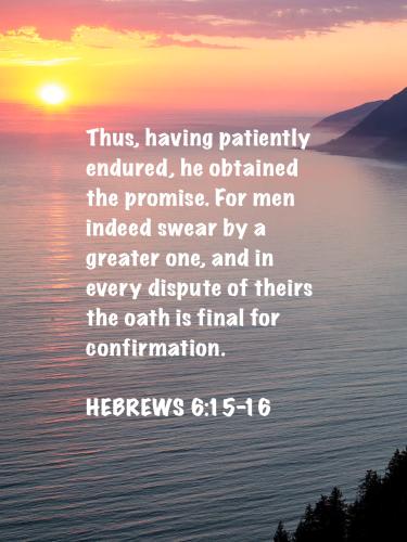 FAITH - Hebrews 6.15-16