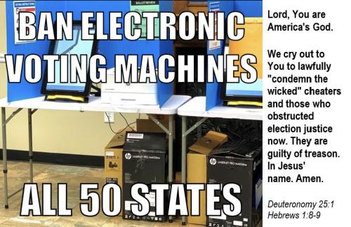ban electronic voting machines