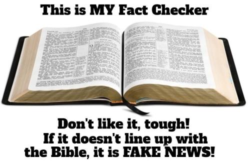 This is my fact checker Bible