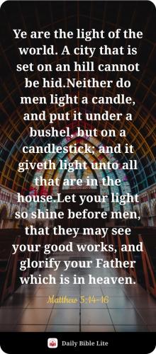 FAITH - Matthew 5.14-16