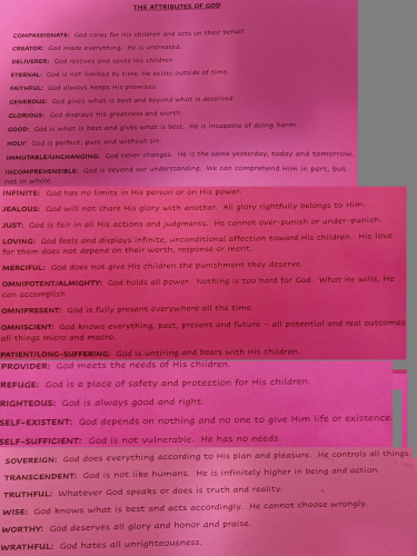 The Attributes of God