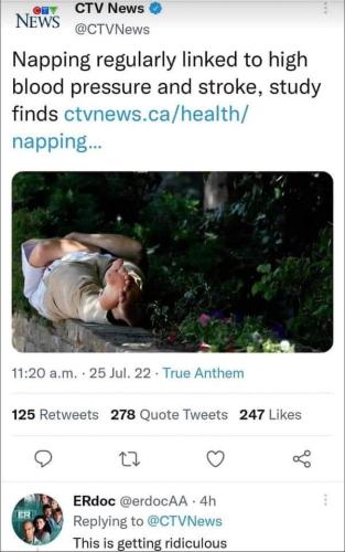 napping is bad