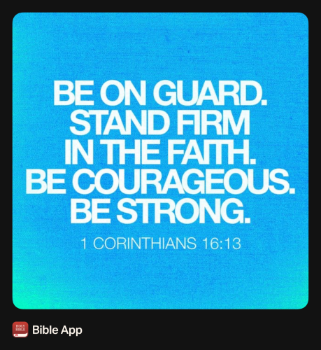 FAITH - 1 Corinthians 16.13