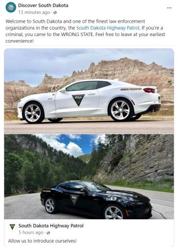 Discover South Dakota highway patrol