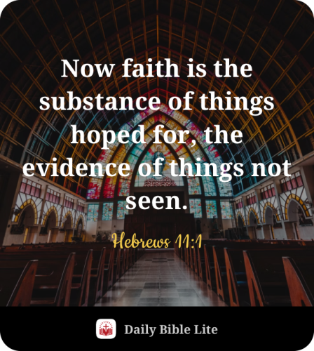 FAITH - Hebrews 11.1