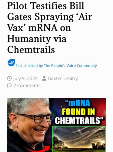 Bill Gates mRNA Vax Chemtrails