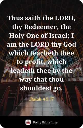 FAITH - Isaiah 48.17 Image-1