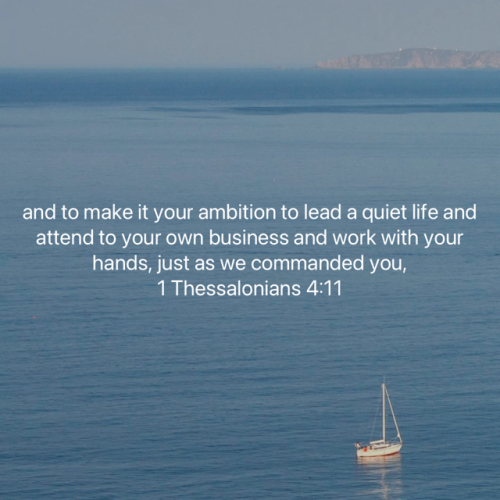 FAITH - 1 Thessalonians 4.11