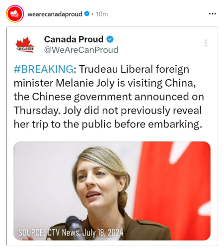 Joli to China