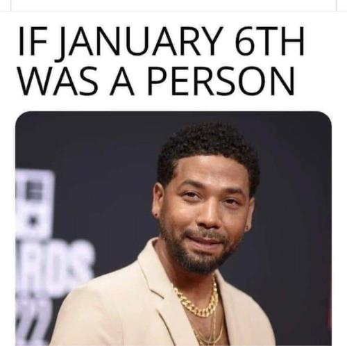 jussie smollett jan 6 person capitol kabuki lie fraud insurrection