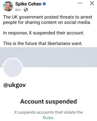 uk account suspended on x