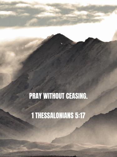 FAITH - 1 Thessalonians 5.17