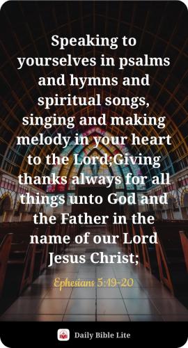 FAITH - Ephesians 5.19-20