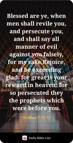 FAITH - Matthew 5.11-12