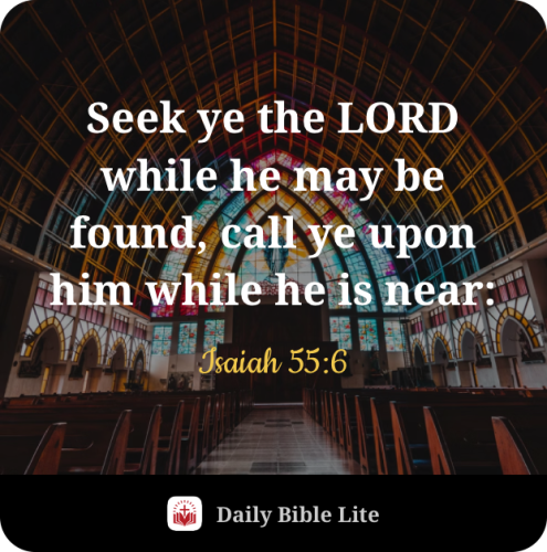 FAITH - Isaiah 55.6
