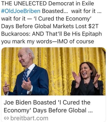Biden I cured the economy